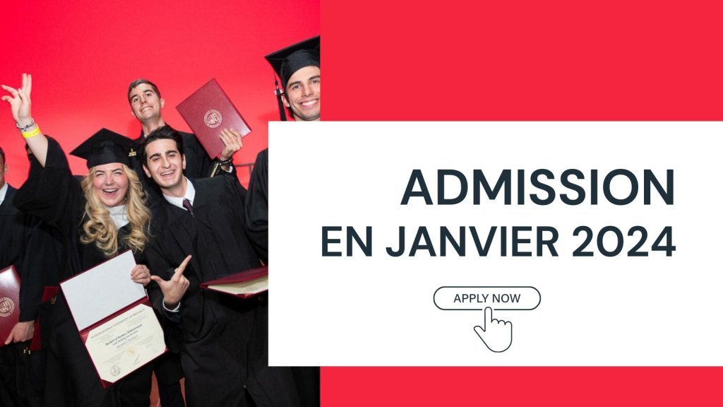 Admission janvier 2024