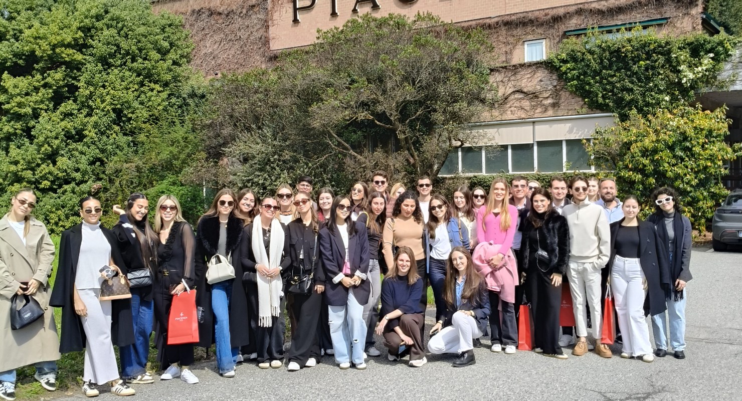 Students from the Master in Luxury Management during the 2025 field trip – company visit in the luxury industry